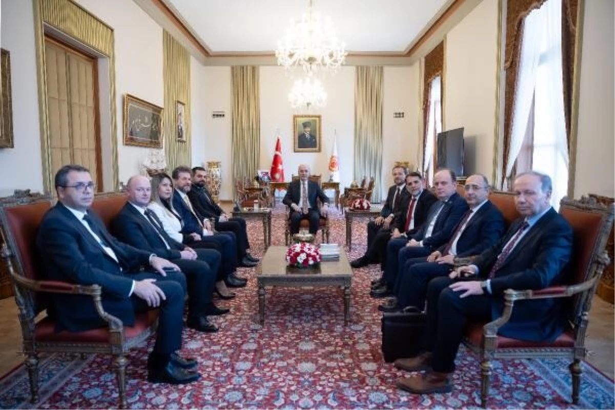 TBMM Başkanı Numan Kurtulmuş, Kuzey Makedonya Adalet Bakanı ve beraberindeki heyeti kabul etti