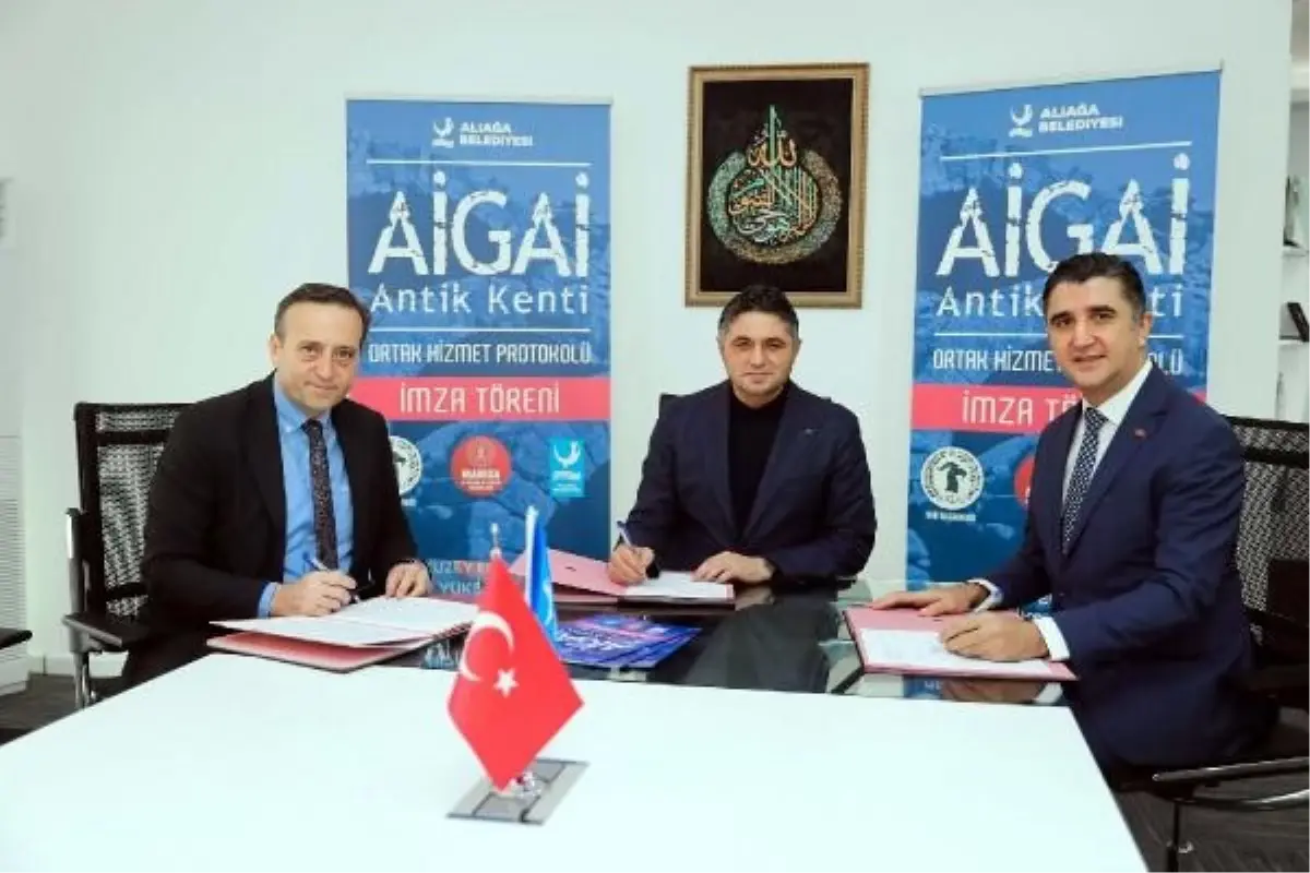 Aliağa Belediyesi, Aigai Antik Kenti\'ndeki Kazılara Destek Vermeye Devam Ediyor