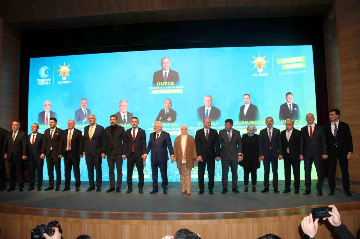 AK Parti Düzce İlçe Belediye Başkan Adayları Tanıtıldı