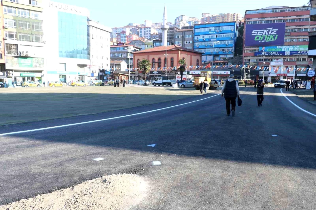 Cumhurbaşkanı Erdoğan\'ın Zonguldak Mitingi Öncesi Çalışmalar Sürüyor