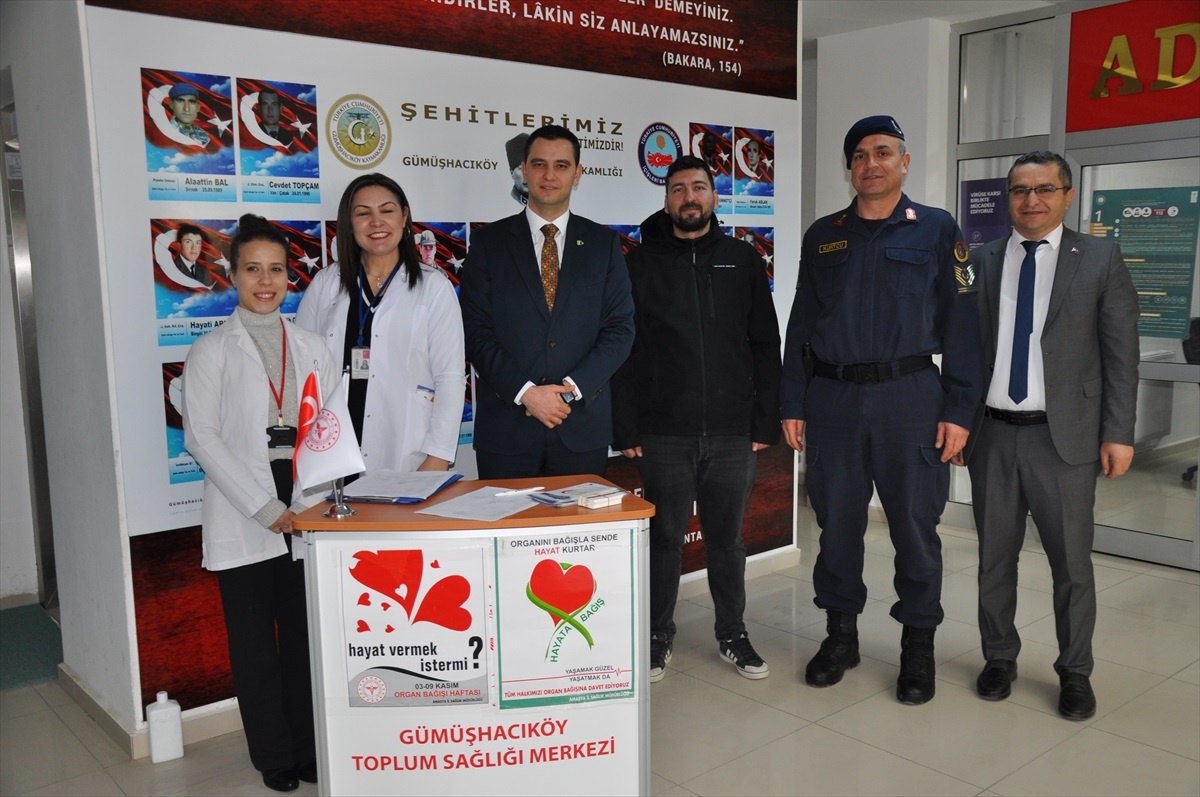Gümüşhacıköy Toplum Sağlığı Merkezi\'nden Organ Bağışı Standı Açıldı
