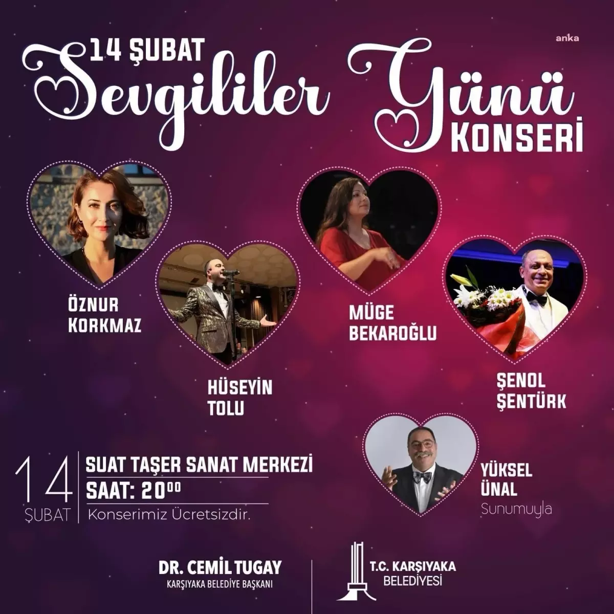 Karşıyaka\'da 14 Şubat Sevgililer Günü Konseri