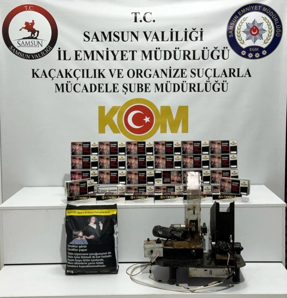 Samsun\'da Elektrikli Sigara Üretimi Yapan Eve Operasyon