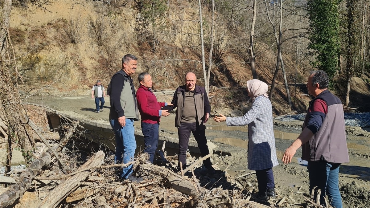 Zonguldak\'ta selde hasar gören ahşap köprü yeniden inşa edilecek