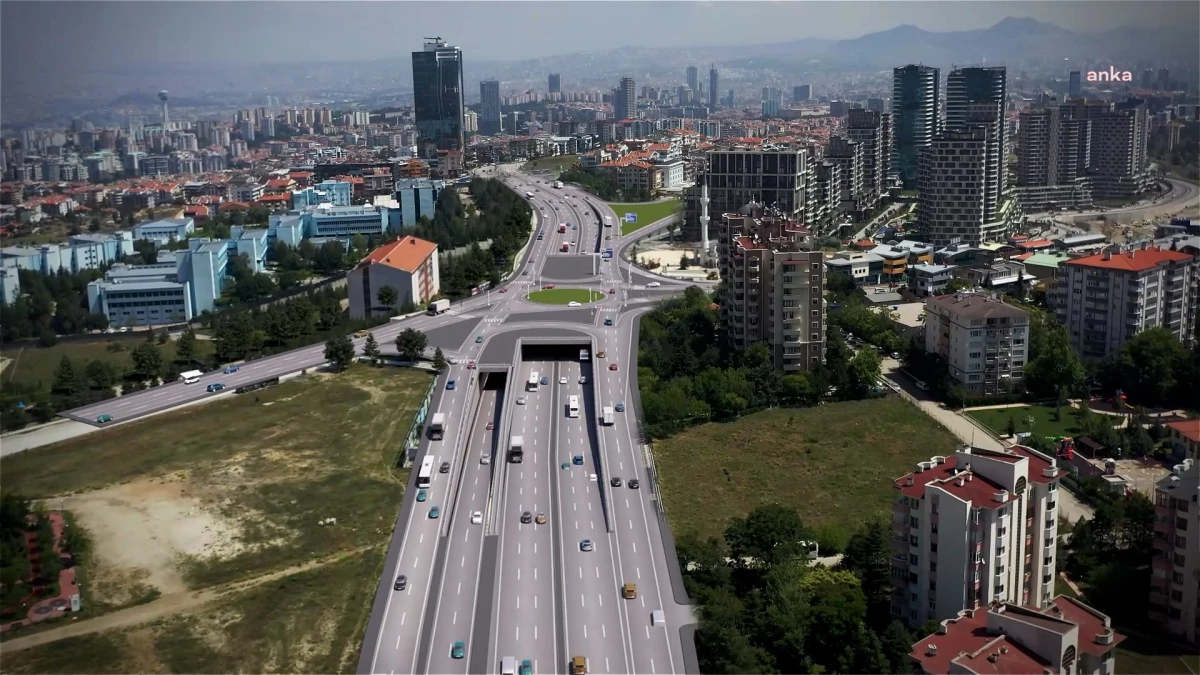 Ankara Büyükşehir Belediyesi Turan Güneş Bulvarı ve Doğukent Caddesi\'nde Trafik Sorununu Çözecek