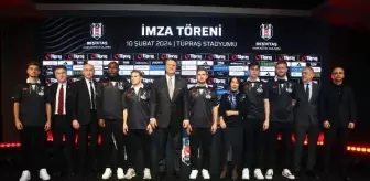Beşiktaş'ta yeni transferler için imza töreni düzenlendi