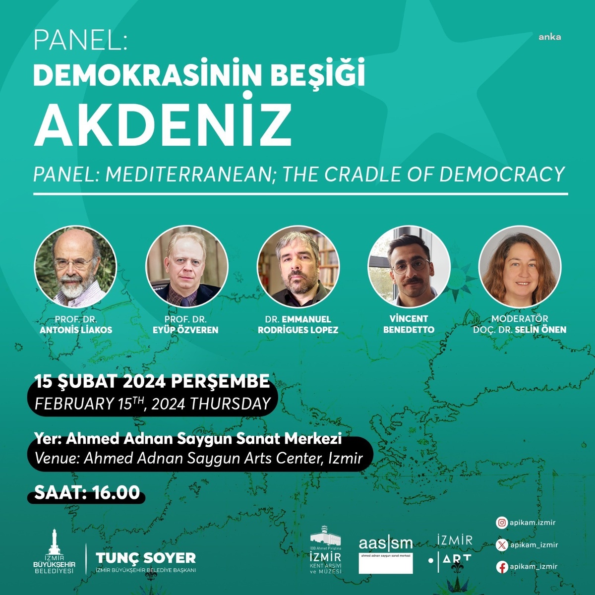 İzmir\'de Demokrasinin Beşiği Akdeniz Paneli Düzenlenecek