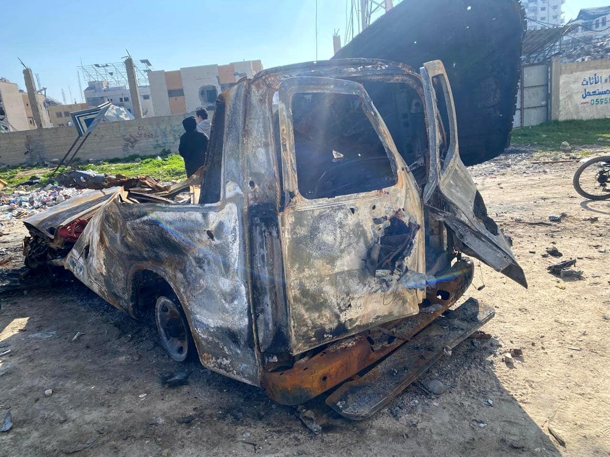Filistin Kızılayı Ambulansı İsrail Tarafından Bombalandı, 2 Personel Öldü