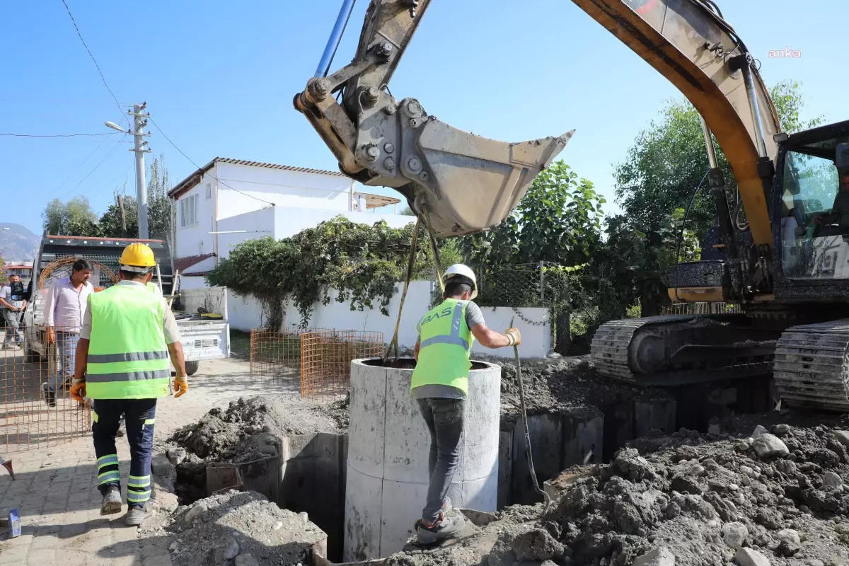 Muğla Büyükşehir Belediyesi Ören'de Kanalizasyon ve Asfalt Çalışmalarını Tamamladı