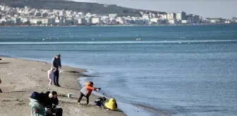 Samsun'da Şubat Ayında Sıcak Havayı Fırsat Bilerek Keyifli Vakit Geçiren Vatandaşlar
