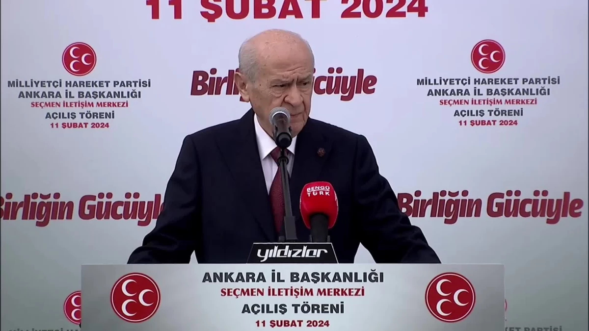 MHP Genel Başkanı Devlet Bahçeli Ankara\'da konuştu