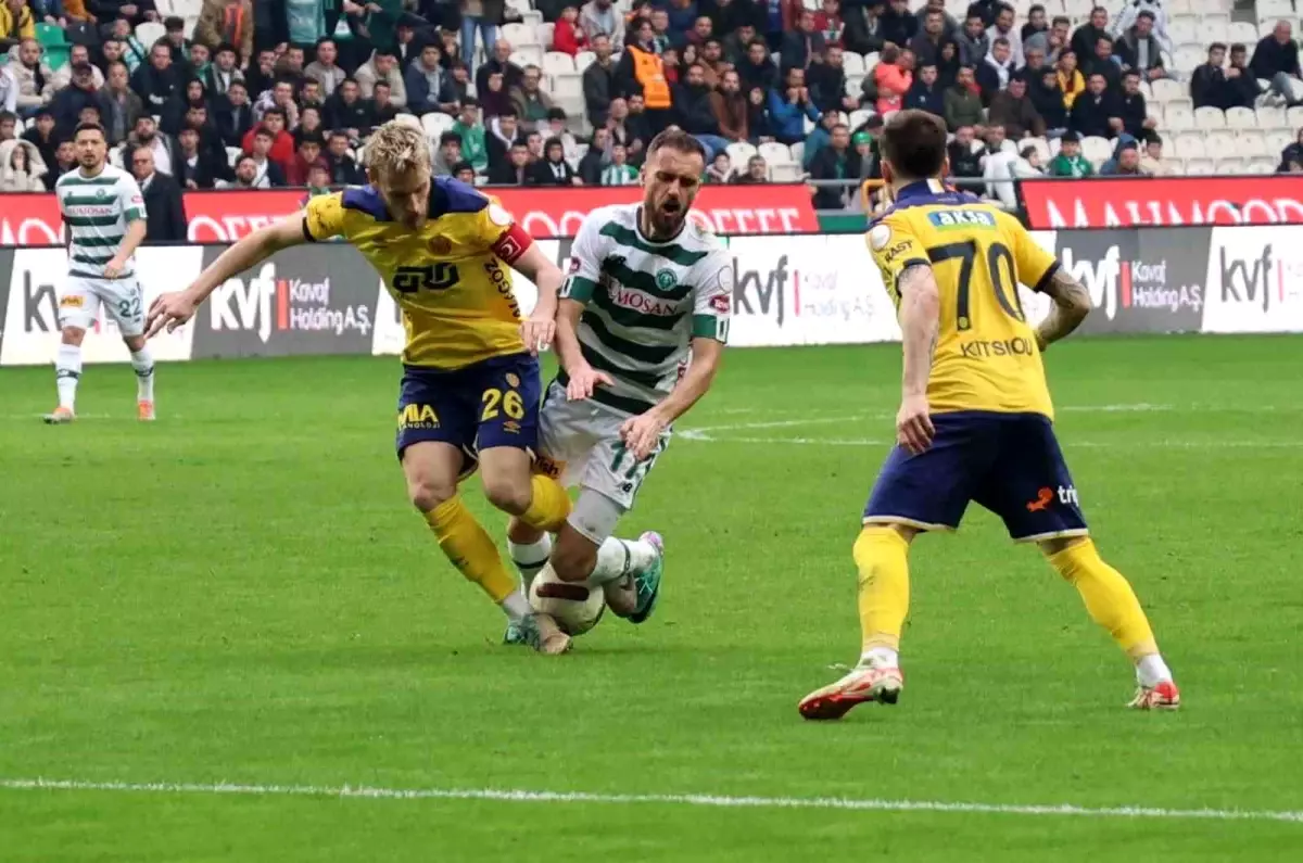 Trendyol Süper Lig\'i 25. Haftasında Konyaspor, MKE Ankaragücü\'nü 1-0 Mağlup Etti