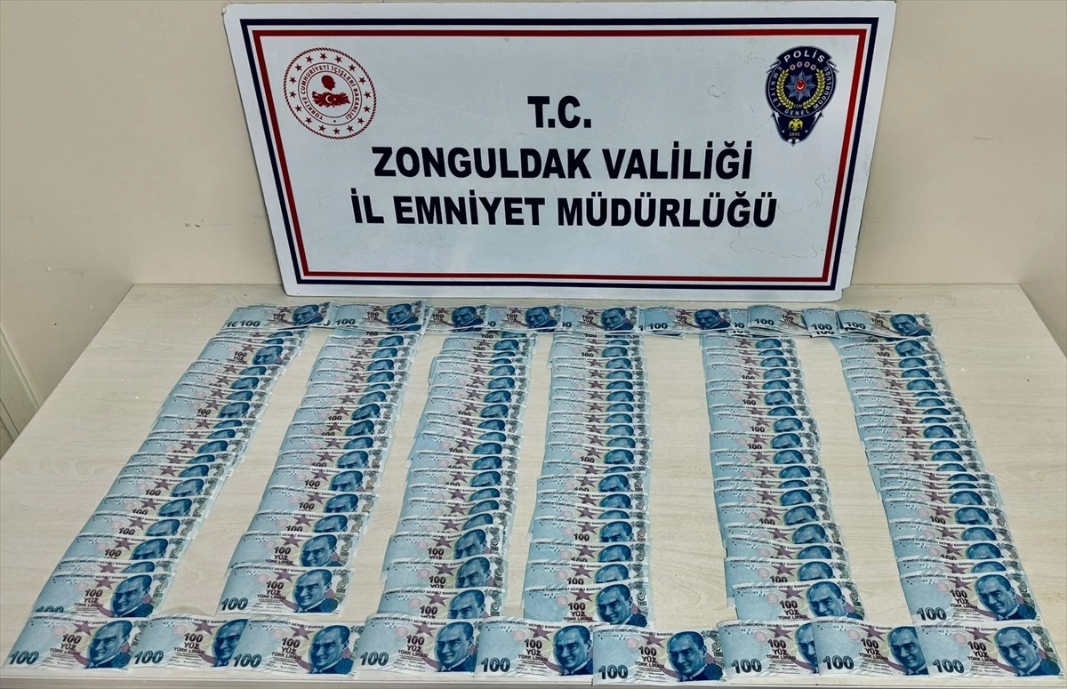 Zonguldak\'ta sahte para ele geçirilen şüpheli tutuklandı