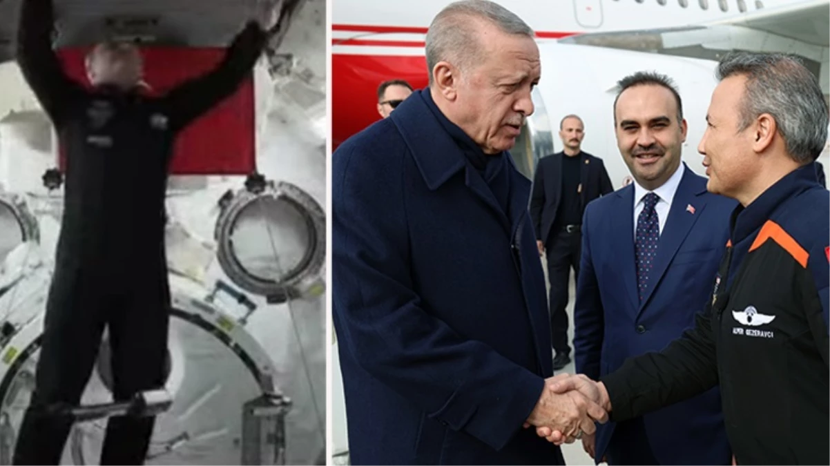 Cumhurbaşkanı Erdoğan\'dan Alper Gezeravcı\'ya: Benimle konuştuktan sonra nasıl yukarıya çıktın?