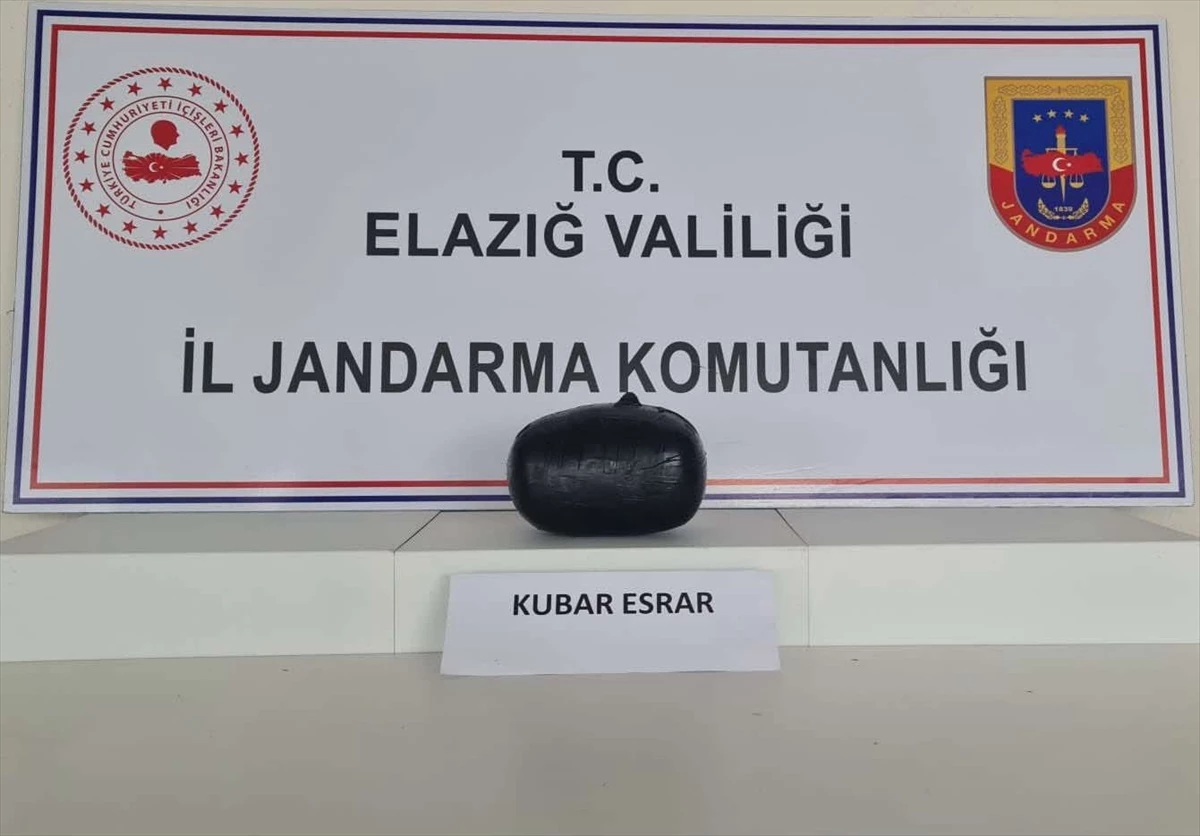 Elazığ\'da düzenlenen operasyonda 1,5 kilogram esrar ele geçirildi