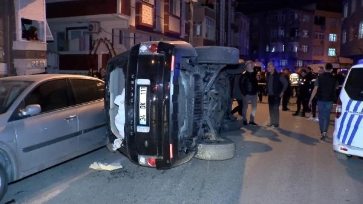 Gaziosmanpaşa\'da Cip Kazası: 6 Araç Zarar Gördü, Sürücü Yaralandı