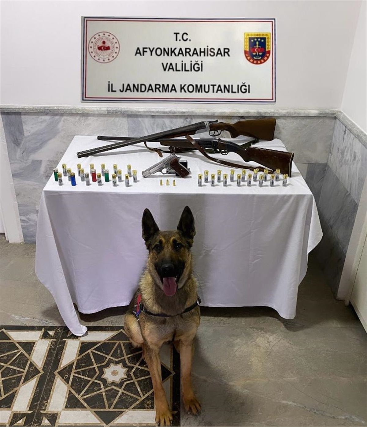 Afyonkarahisar\'da 3 ruhsatsız silah ile çok sayıda mermi ele geçirildi