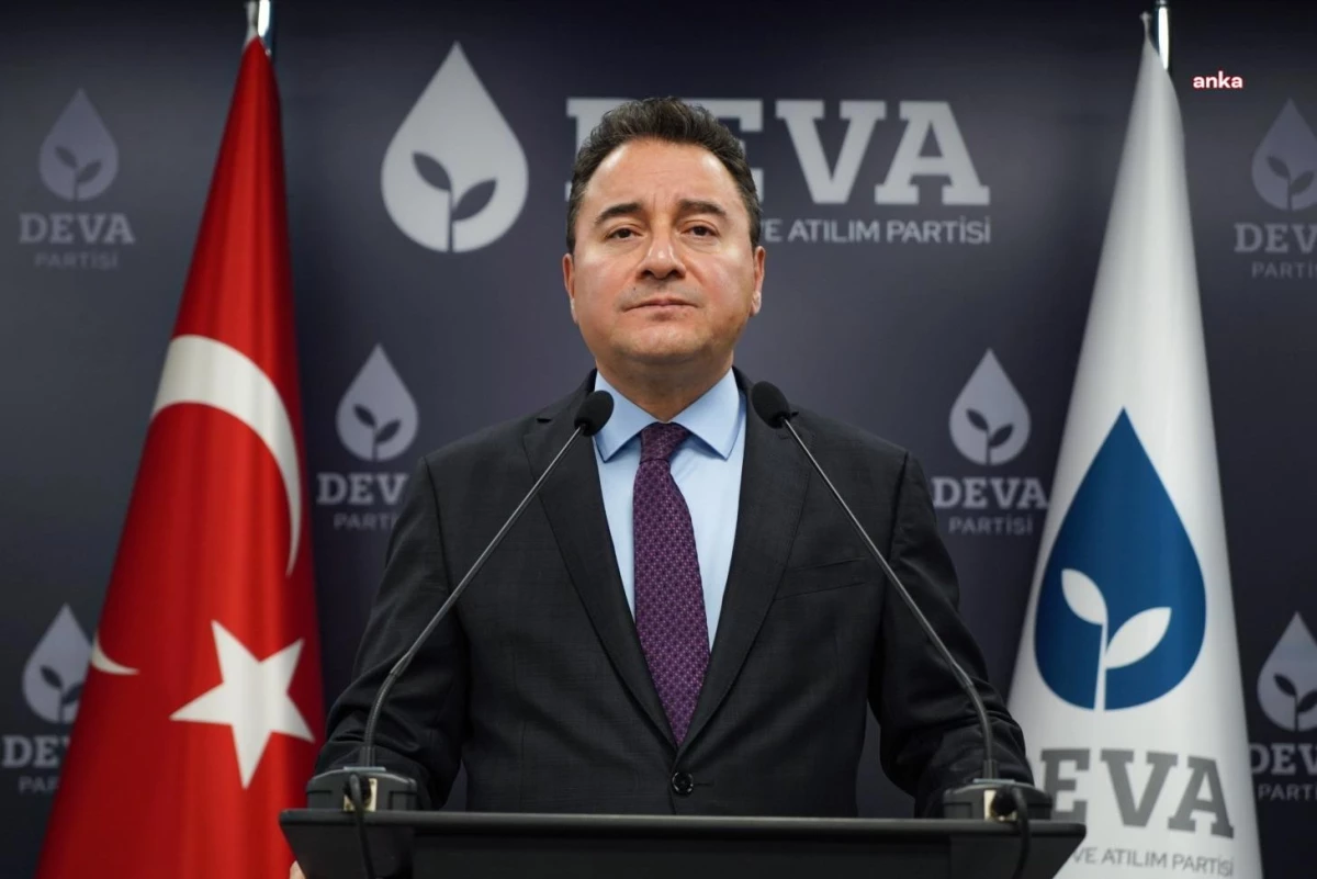 DEVA Partisi Genel Başkanı Ali Babacan\'dan maden kazasıyla ilgili açıklama