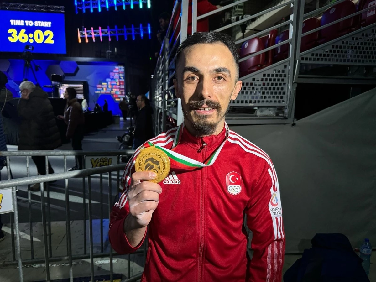 Avrupa Halter Şampiyonası\'nda Muammer Şahin Altın Madalya Kazandı