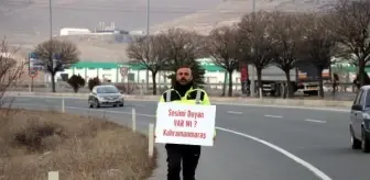 Bağımsız aday Erhan Ersavaş, Kahramanmaraş'a yürüyüşünün 8. gününde Kayseri'ye ulaştı