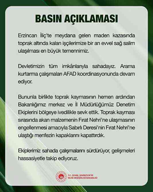 Erzincan'da altın madeninde toprak kayması! Göçük altında işçiler var Erzincan'da altın madeninde toprak kayması! Göçük altında işçiler var