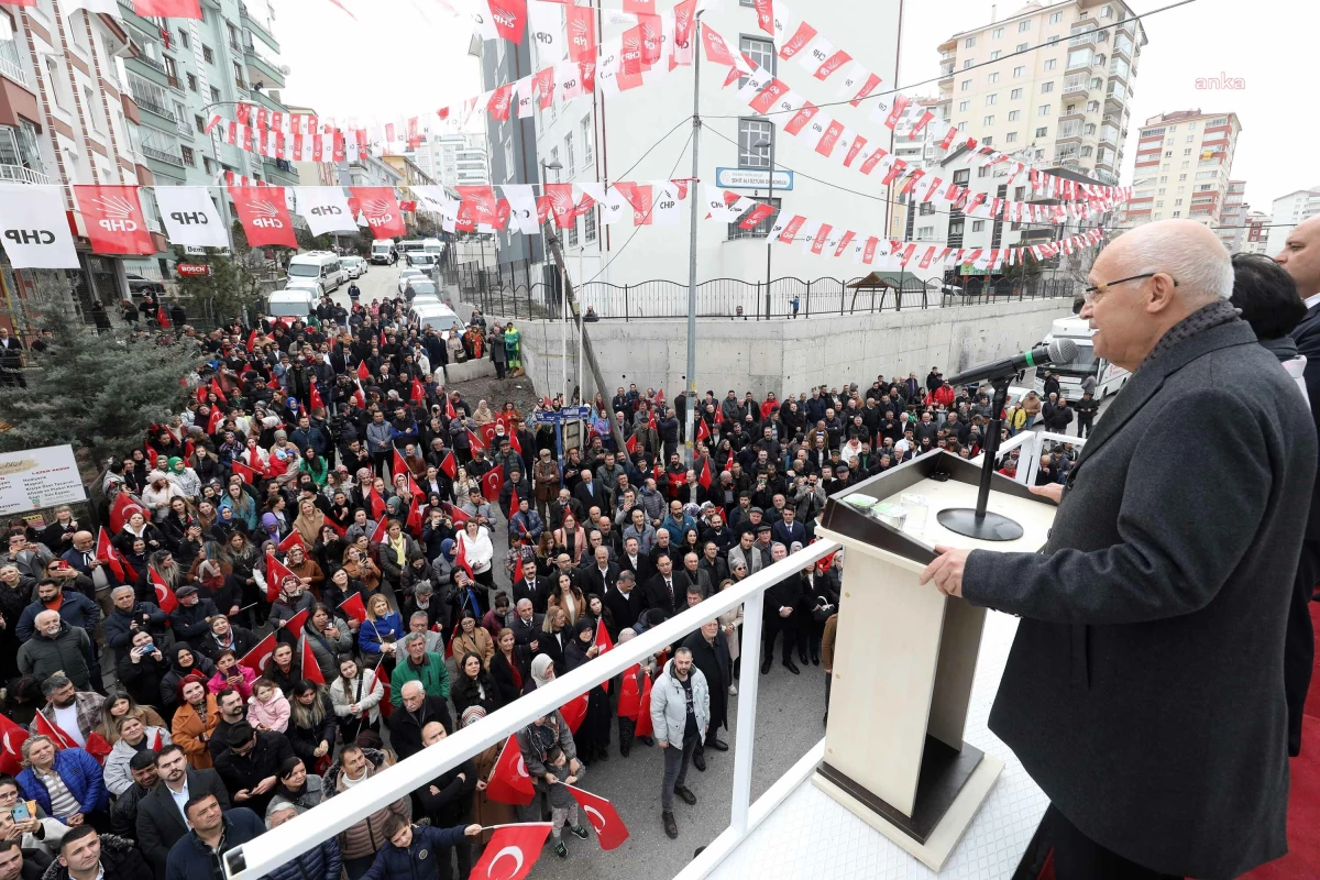 Yenimahalle Belediye Başkanı Fethi Yaşar, Şentepe Seçim Koordinasyon Merkezi\'nin açılışını yaptı