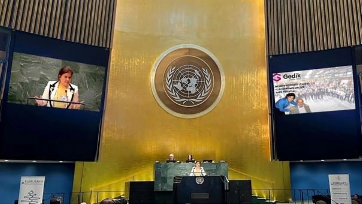 Gedik Holding Yönetim Kurulu Başkanı Hülya Gedik, Birleşmiş Milletler\'de konuşma yaptı