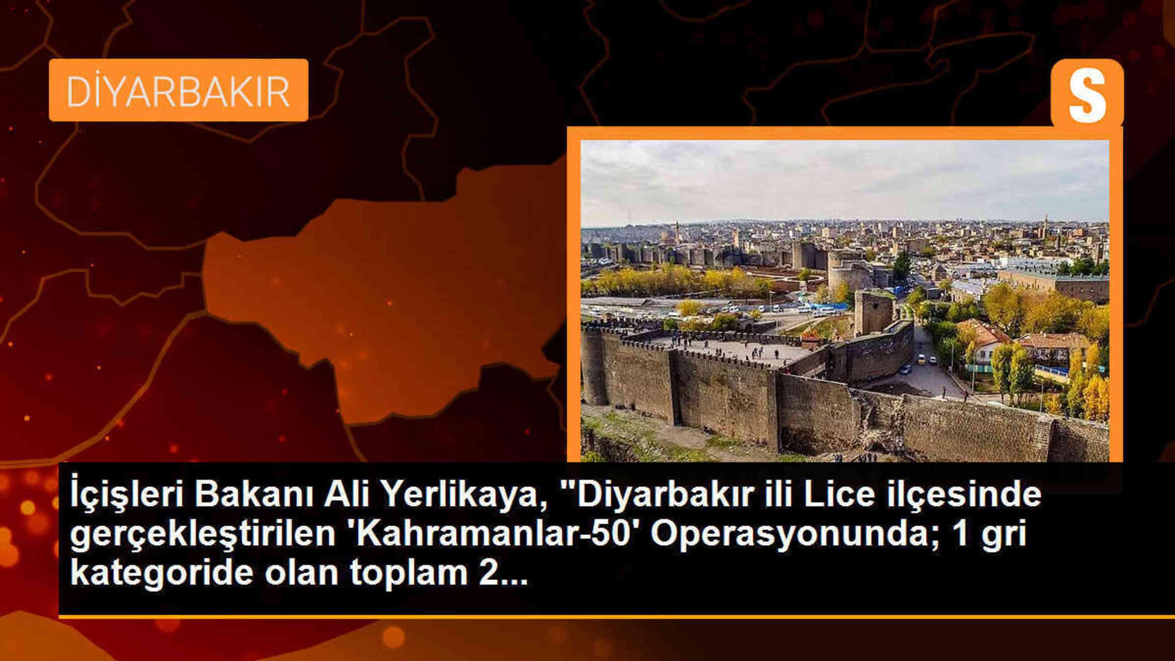 Diyarbakır Lice\'de 2 terörist etkisiz hale getirildi