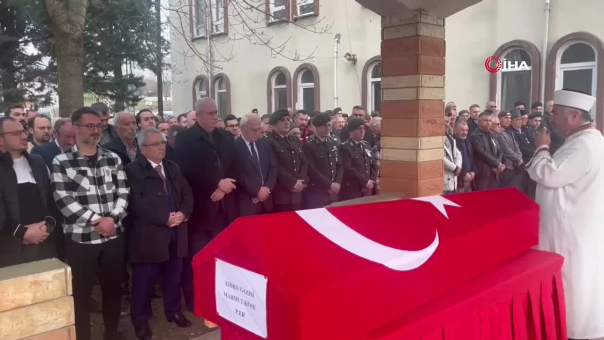 Kıbrıs Gazisi Mahmut Köse, son yolculuğuna uğurlandı