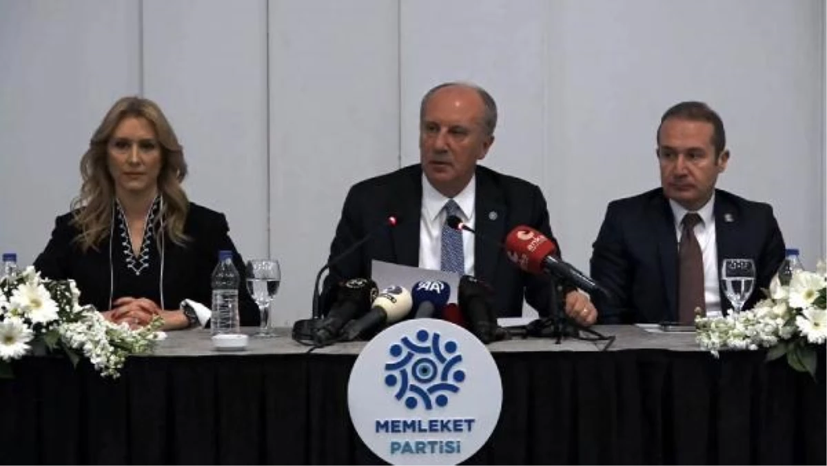 Muharrem İnce, Memleket Partisi\'nin belediye başkan adaylarını açıkladı