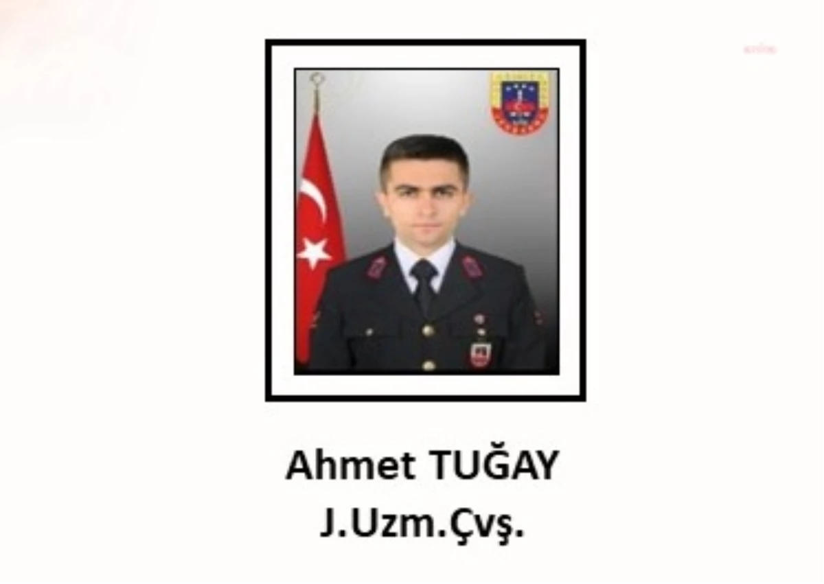 Msb: Jandarma Uzman Çavuş Ahmet Tuğay Şehit Oldu