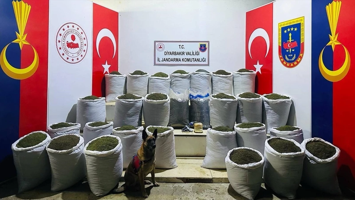 Diyarbakır\'da 611 Kilogram Esrar Ele Geçirildi, 3 Şüpheli Yakalandı