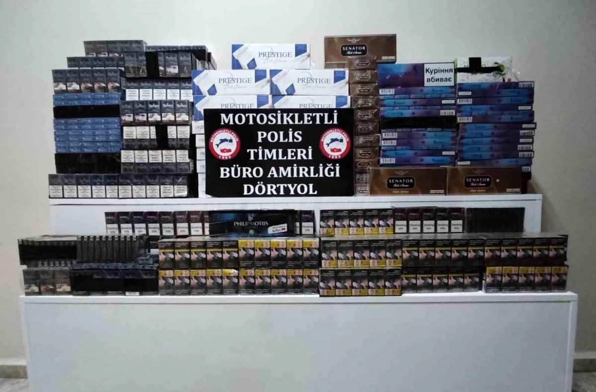 Dörtyol\'da 2 bin 573 paket gümrük kaçağı sigara ele geçirildi