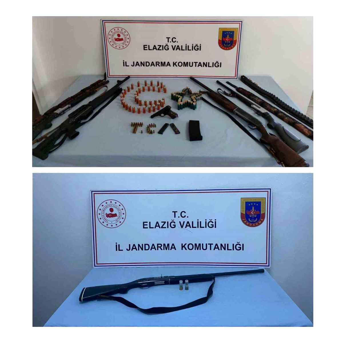 Elazığ\'da Ruhsatsız Silah Operasyonu: 7 Silah Ele Geçirildi