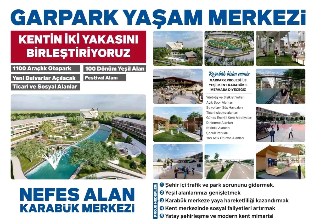 AK Parti Karabük Belediye Başkan Adayı Özkan Çetinkaya, Garpark Yaşam Merkezi\'ni Açıkladı