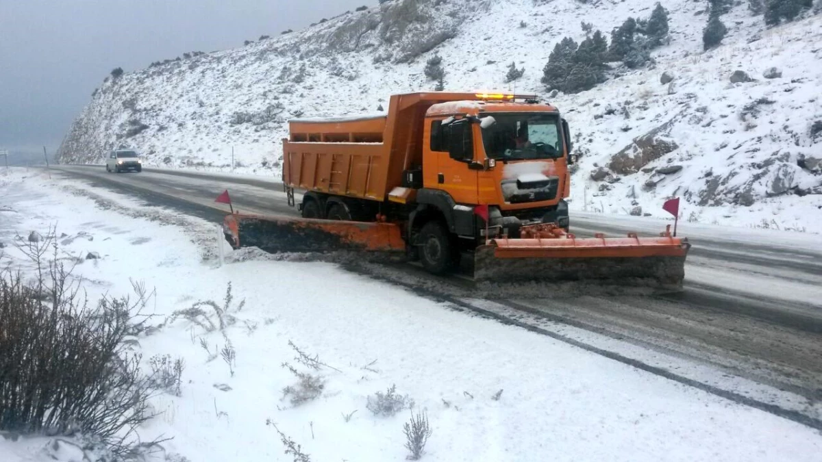 Akseki-Seydişehir kara yolunda kar yağışı etkisini yitirdi