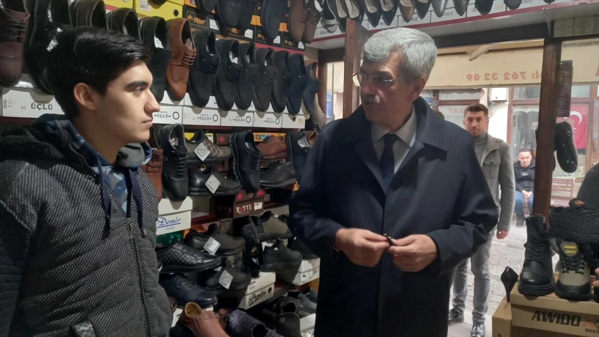 Beypazarı Belediye Başkanı Tuncer Kaplan, esnafı ziyaret etti