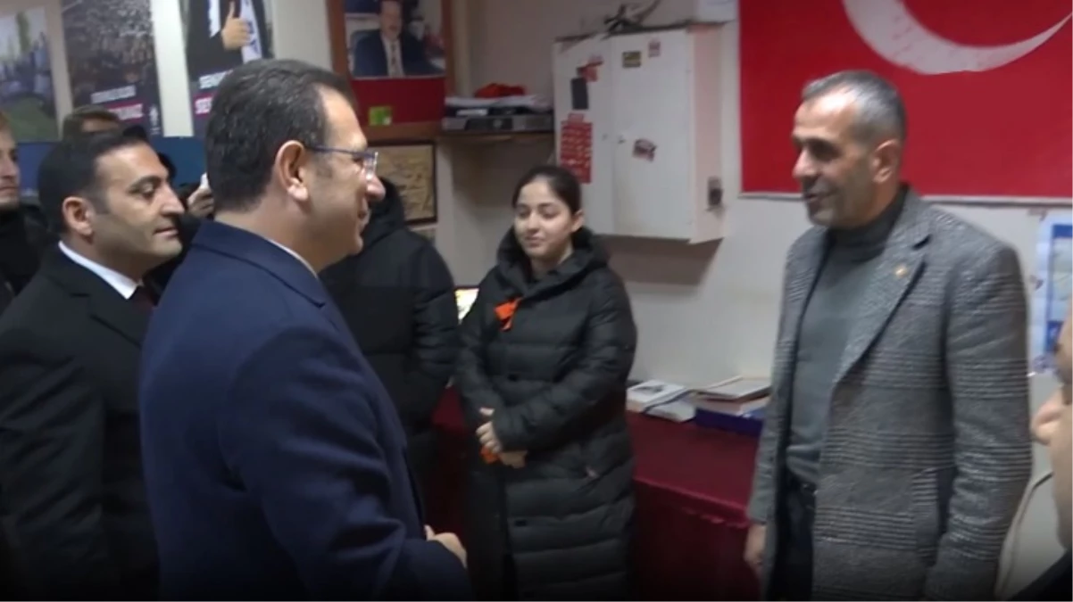 İmamoğlu, AK Parti\'nin seçim ofisini ziyaret etti