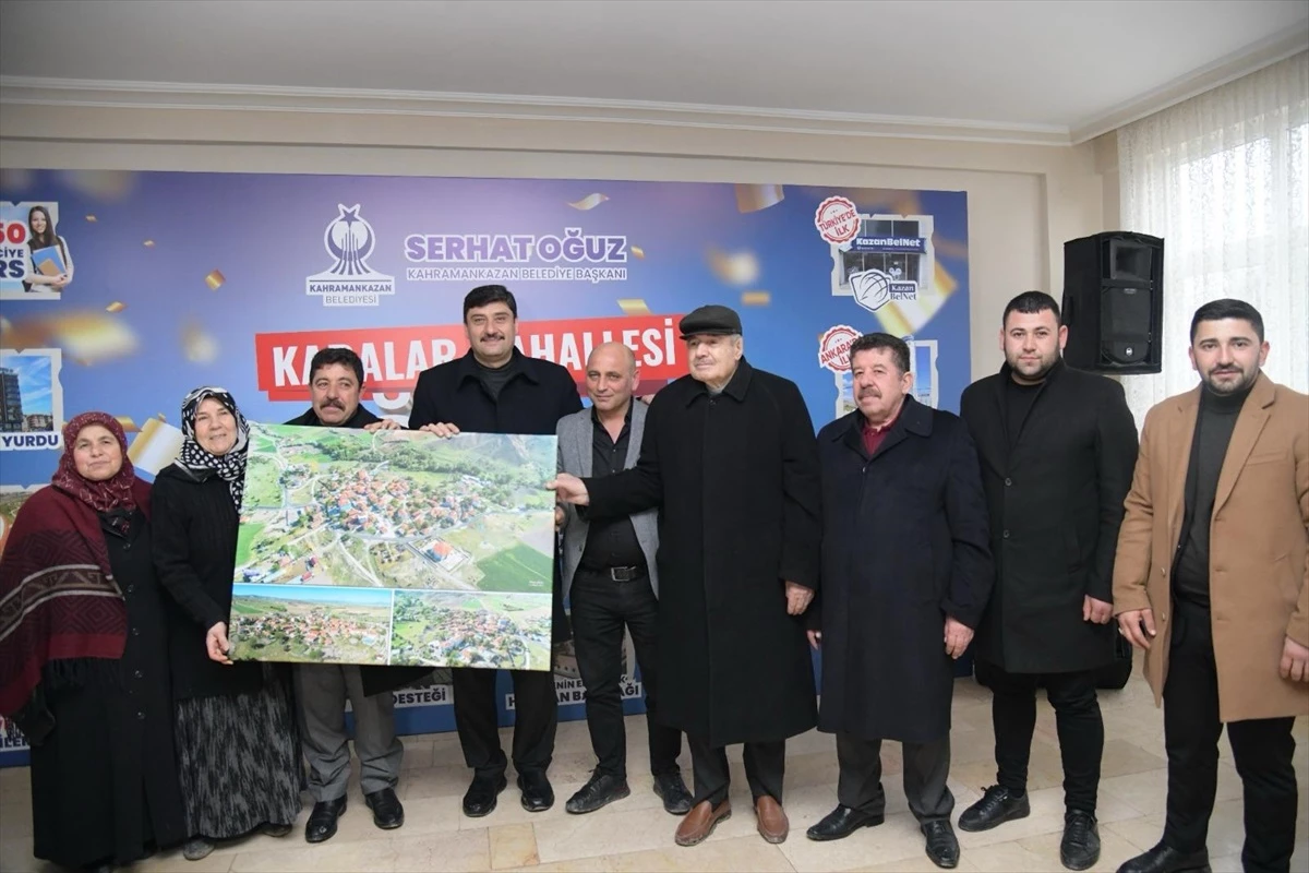 Kahramankazan Belediyesi İymir ve Karalar mahallelerine doğal gaz getirdi