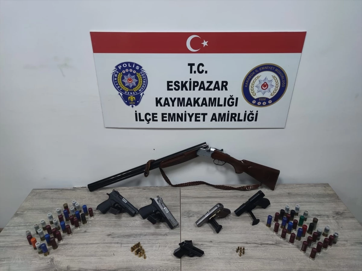 Eskipazar\'da Ruhsatsız Silah Operasyonu: Zanlıya Adli İşlem Yapıldı