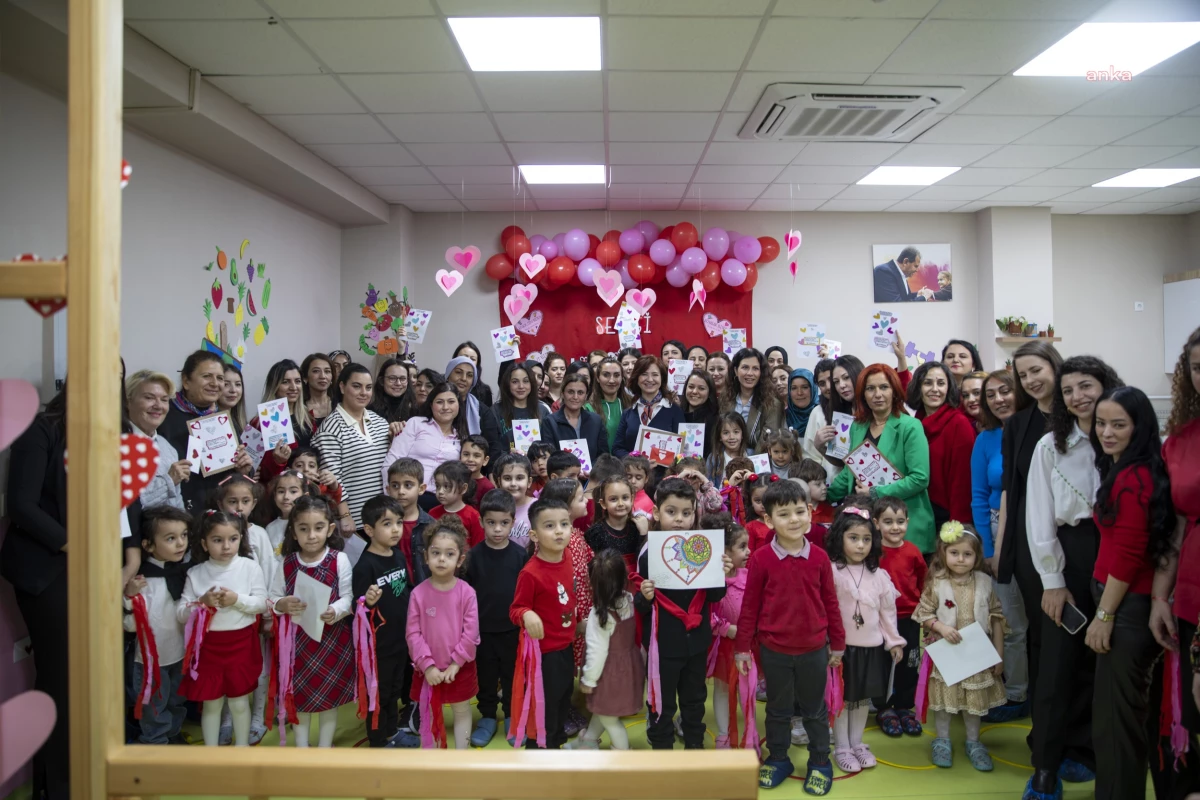 Mersin Büyükşehir Belediyesi Çocuk Gelişim Merkezi\'nde Sevgililer Günü Kutlaması