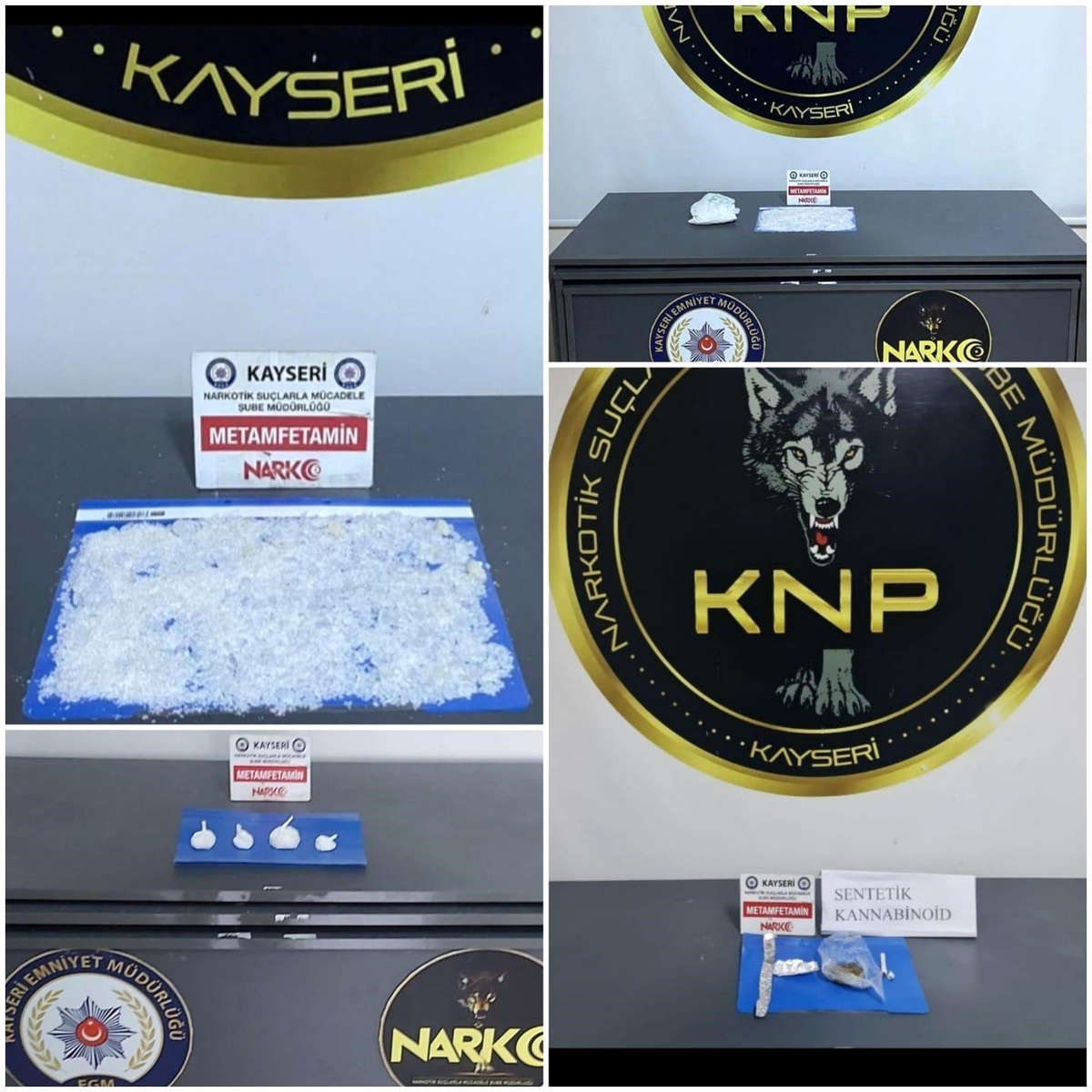 Kayseri\'de yapılan operasyonlarda çok sayıda suç materyali ele geçirildi