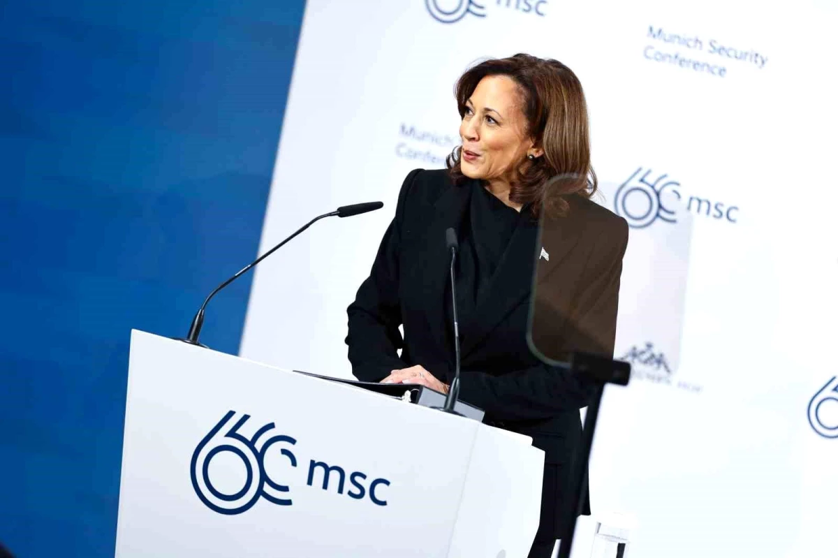 ABD Başkan Yardımcısı Kamala Harris, Münih Güvenlik Konferansı\'nda İsrail-Filistin çözümüne vurgu yaptı