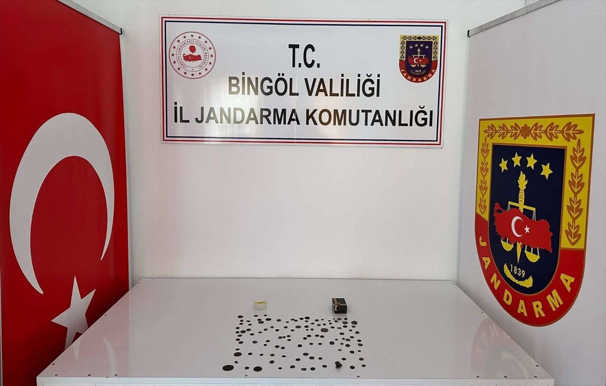 Bingöl\'de tarihi eser kaçakçılığı operasyonu: 110 sikke ele geçirildi