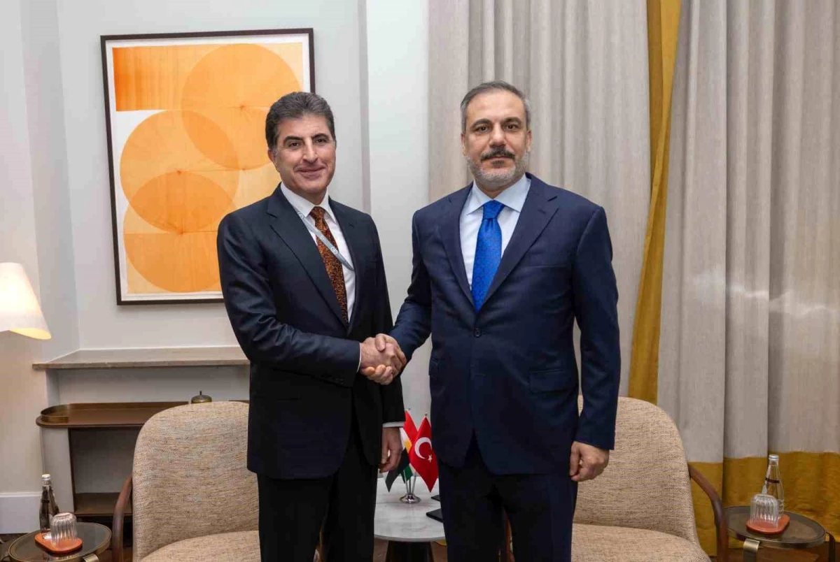 Dışişleri Bakanı Hakan Fidan, Almanya\'da IKBY Başkanı Neçirvan Barzani ile görüştü