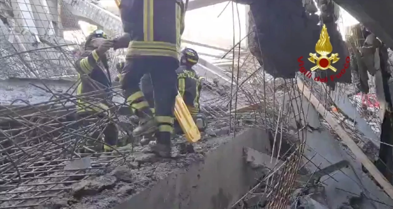 Floransa\'da İnşaat Yapısının Çökmesi Sonucu 2 İşçi Hayatını Kaybetti