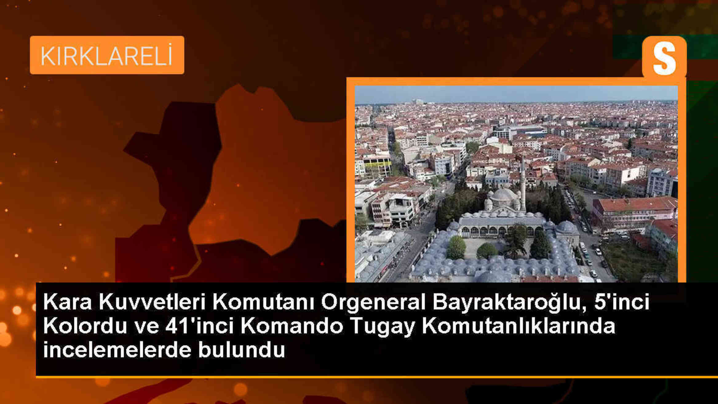 Kara Kuvvetleri Komutanı Orgeneral Selçuk Bayraktaroğlu, 5\'inci Kolordu ve 41\'inci Komando Tugay Komutanlıklarında incelemelerde bulundu