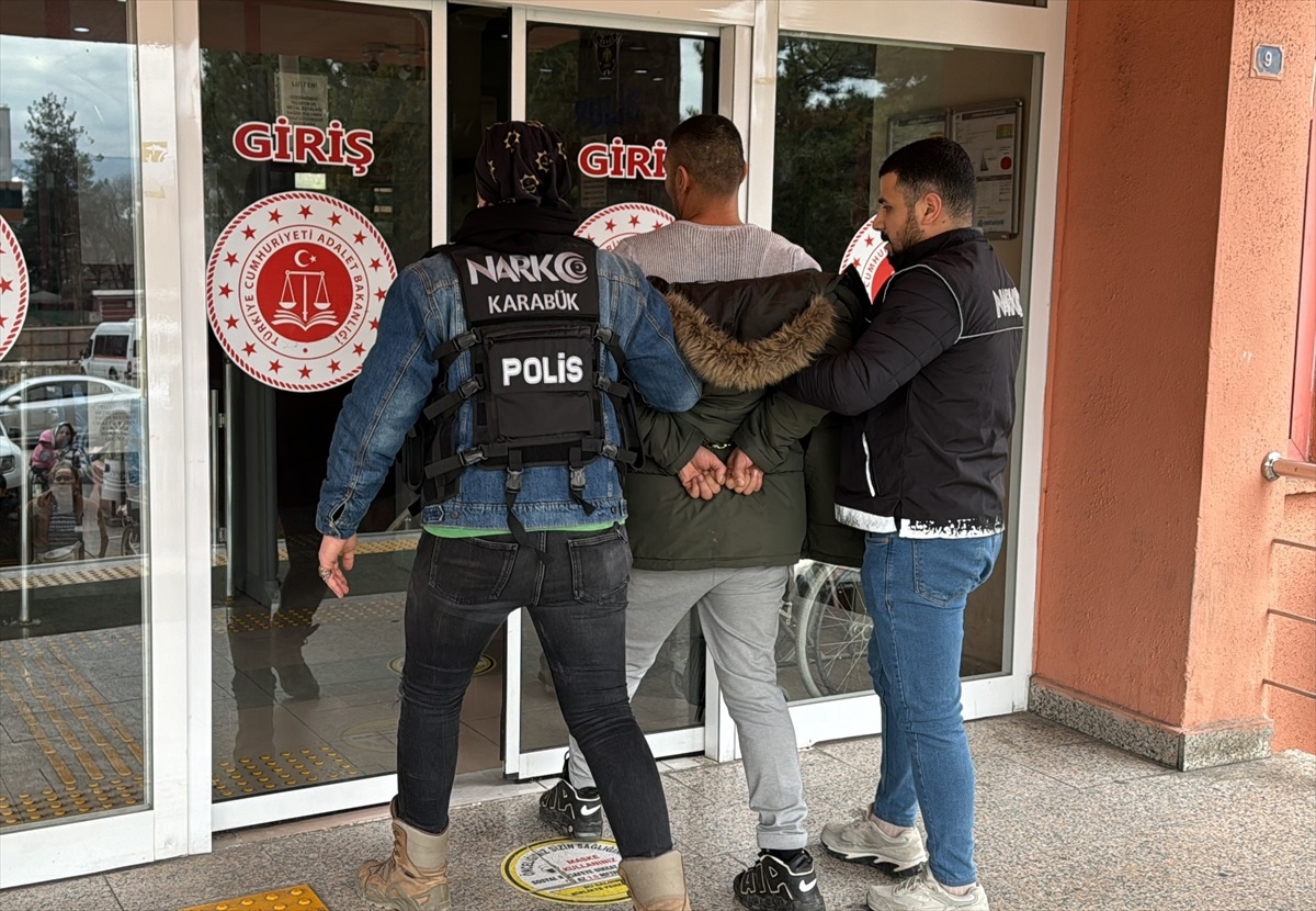 Karabük\'te düzenlenen uyuşturucu operasyonunda gözaltına alınan şüpheli tutuklandı