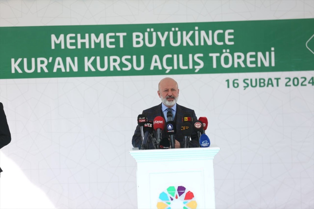 Kocasinan Belediyesi, Seyfi Büyükince\'nin desteğiyle Mehmet Büyükince Kur\'an Kursu\'nu hizmete açtı