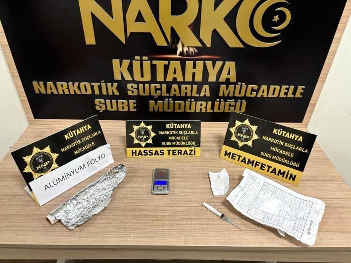 Kütahya\'da Uyuşturucu Operasyonu: 24,17 Gram Metamfetamin Ele Geçirildi